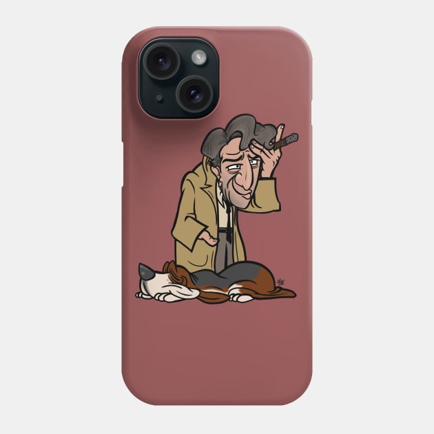 Columbo and his dog Phone Case by UzzyWorks