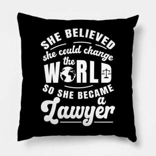 Women Lawyer Pillow