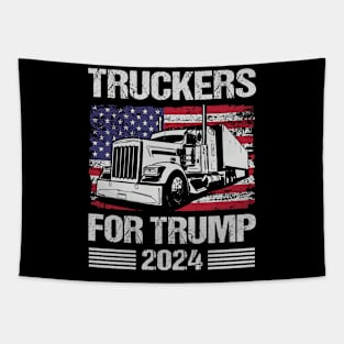 Truckers For Trump 2024 Tapestry