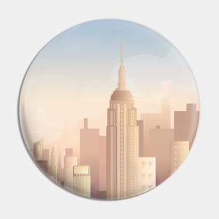 New York City Skyscrapers Pin