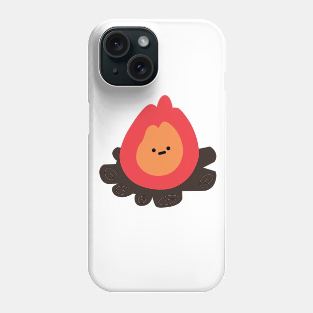 Cute Christmas Burning Campfire Phone Case by Random_stuff_420