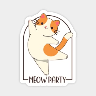 Happy dancing cat Magnet