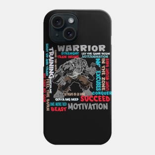 Fitness Bodybuilding Weightlifting Motiviational Gym Shirts and Gifts Phone Case