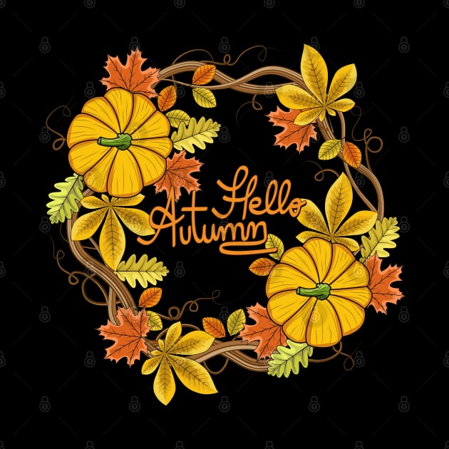 Hello Autumn - Wreath by Designoholic