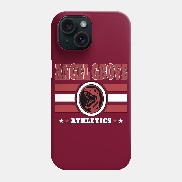 Angel Grove Athletics - Red Phone Case by Vitalitee