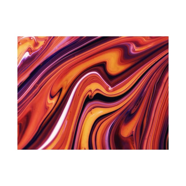 Fiery Fusion: A Warm-Colored Abstract Art Piece by aestheticand