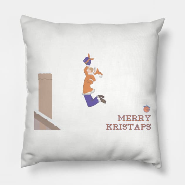 Merry Kristaps Pillow by TheKnicksWall1