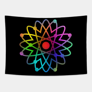 Neon Flower - Rainbow Colors Tapestry