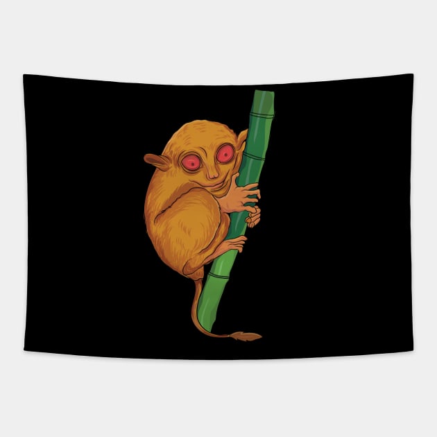 Sweet cute animal Tarsier Lover Gift funny Tarsier Tapestry by UNXart