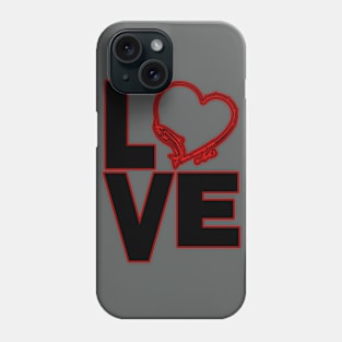 I Love Fishing - Heart Design Phone Case