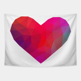 Multicolored Heart Tapestry