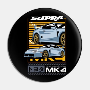 Supra MK4 Automotive Art Pin