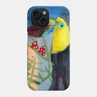 A Toucan Eating Strawberries Phone Case