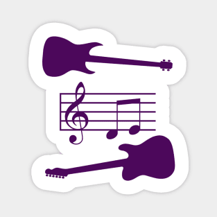 Purple Guitars Magnet