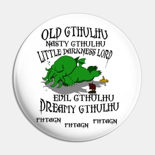 Happy Cthulhu Pin