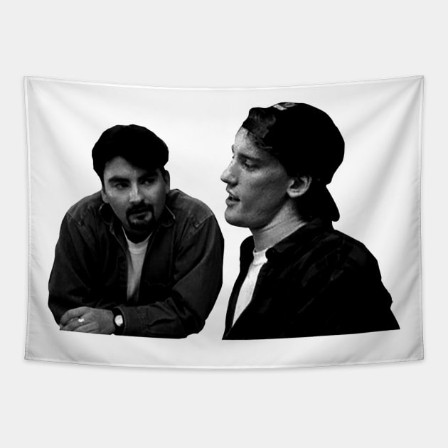 Clerks ¥¥ Fan Art Pencil Draw Style Tapestry by mech4zone