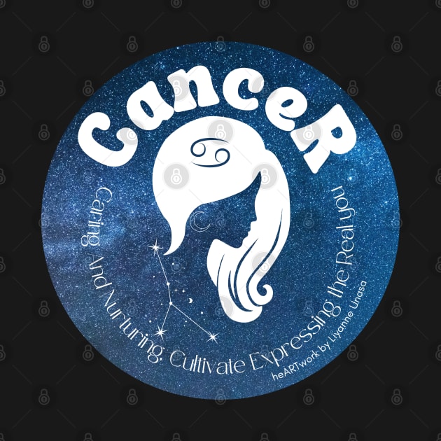 Cosmic Cancer Zodiac Character by HeartsLight