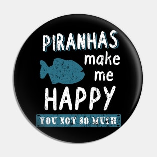 Piranha boy gift teeth bites fan predatory fish Pin