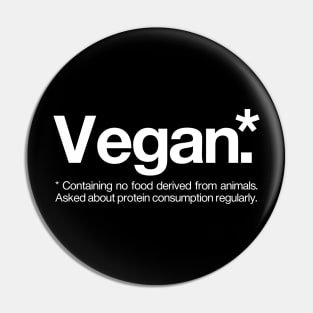 Vegan Definition Pin