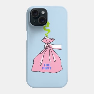 Throw the past away illustration cute aesthetic design Phone Case