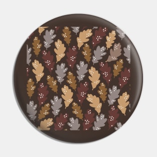 Autumn Leaves Pattern Pin