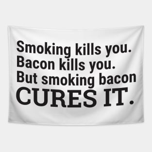 Smoking Bacon Tapestry