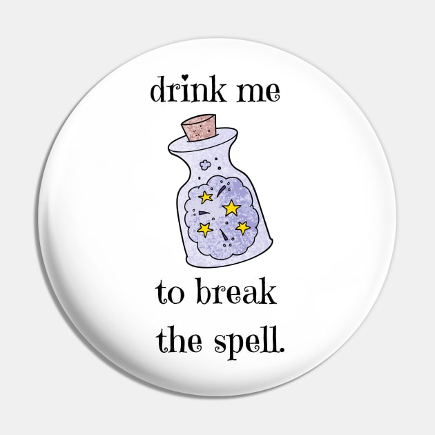 Starry Magic Potion Fantasy Spell Magical Happy Cute Love Funny Happy Gift Birthday Pin by EpsilonEridani