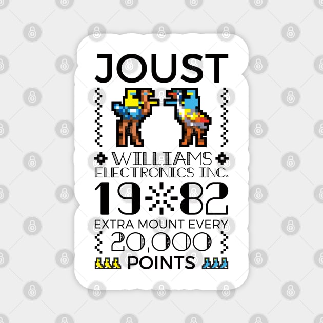 Joust Arcade Design Magnet by Silurostudio