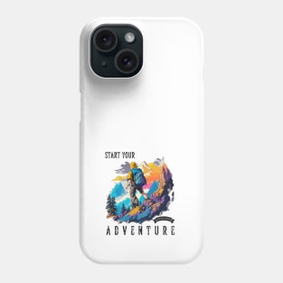 Retro aesthetic adventure mountain climbing Phone Case