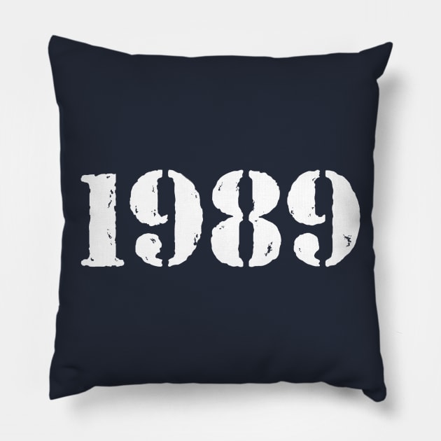 1989 Police TV Pillow by GloopTrekker