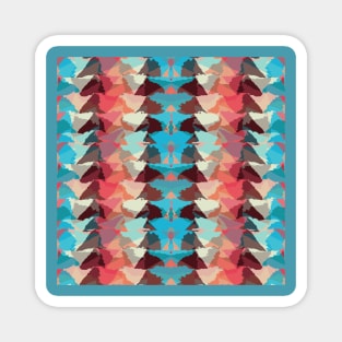 Abstract Retro Melted Pattern Magnet