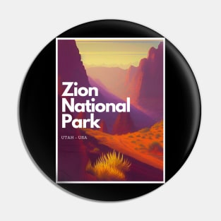 Zion National park hike - Utah USA Pin