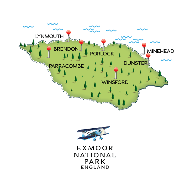 Exmoor National Park map by nickemporium1