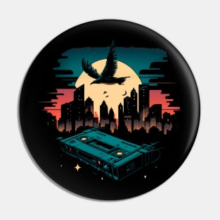 Cassette Tape of the Night Pin