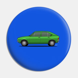 Alfasud side profile drawing - Green Pin