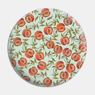 Watercolor pattern with peaches Pin