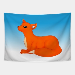 Cute Fox Character Tapestry