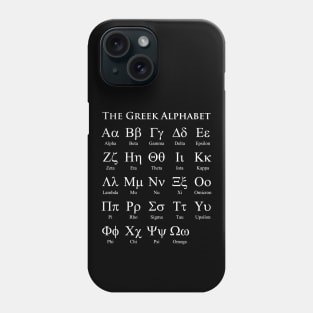 The Greek Alphabet Phone Case