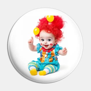 Cute Baby Clown Pin