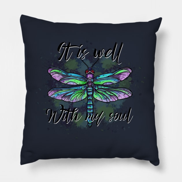 Dragonfly Pillow by Squatchyink