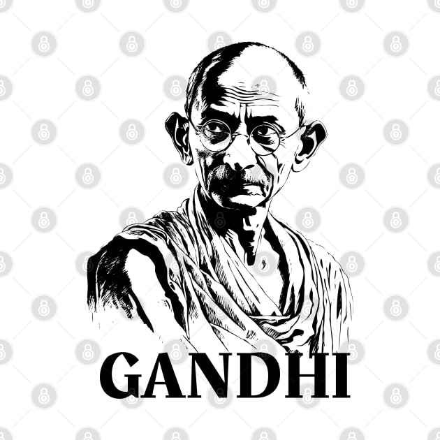 Mahatma Gandhi, Social Activist by UrbanLifeApparel