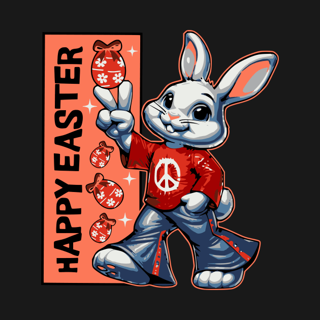 Easter bunny 70s by Graffik-Peeps