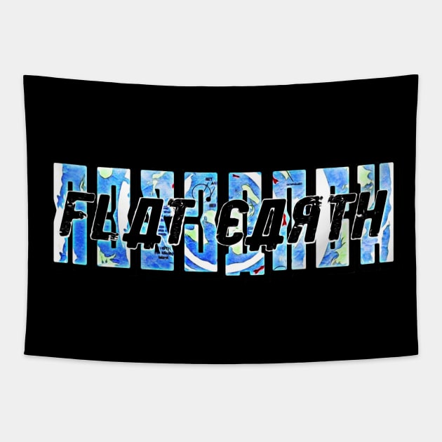 Research Flat Earth Tapestry by pluasdeny