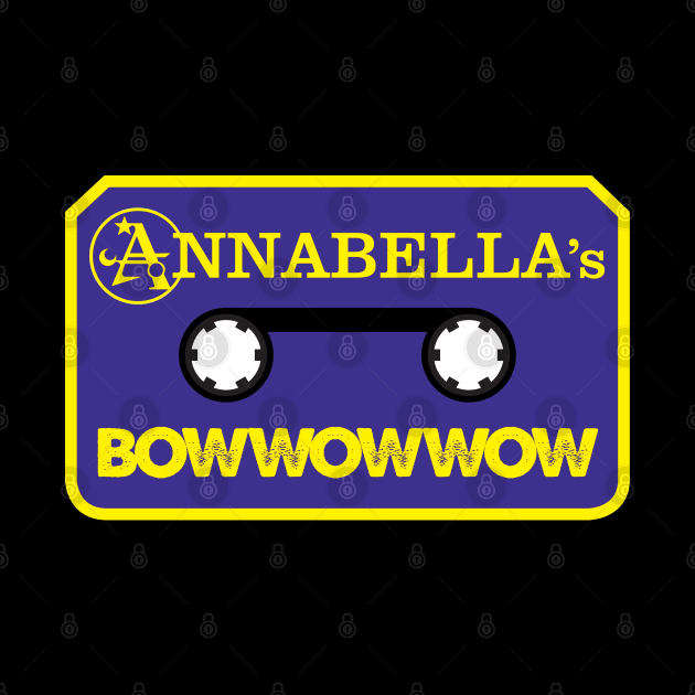 Annabella's Bow Wow Wow Cassette Logo OFFICIAL MERCH by Pop Fan Shop