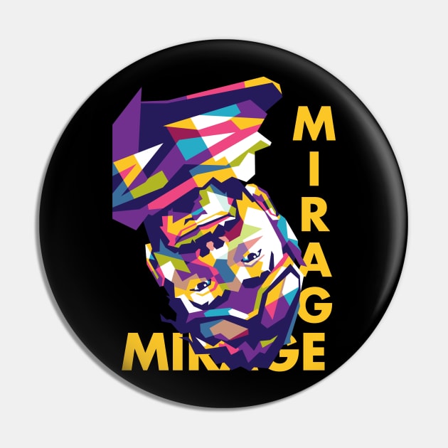 Mirage Apex Legends Geometric art Pin by AwHM17