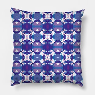 Polygonal Purple Design Pillow