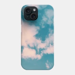 Magic blue sky with white clouds Phone Case