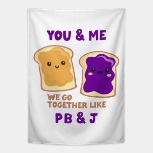 pbj you & me (grape) Tapestry