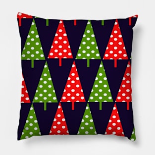 Christmas background. Christmas trees colorful Pillow