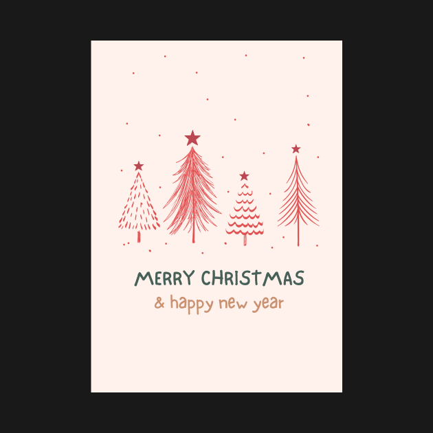 Merry Christmas & Happy New Year Greeting Card by LD-LailaDesign